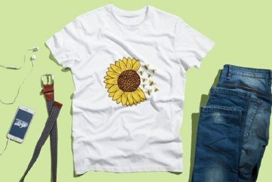 Sunflower and Bees T-SHIRT