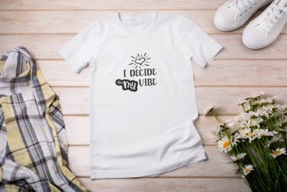 I decide my vibe T-SHIRT