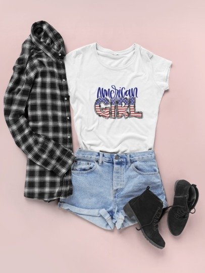 American girl T-SHIRT