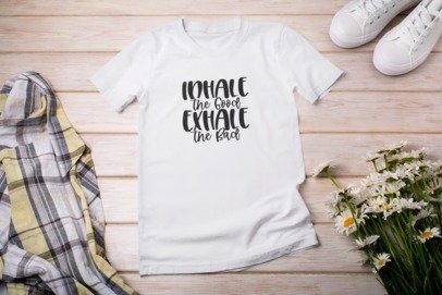 Inhale the good exhale the bad T-SHIRT