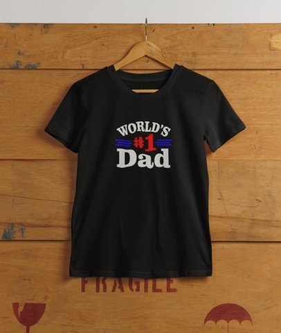 Worlds #1 DAD color T-SHIRT