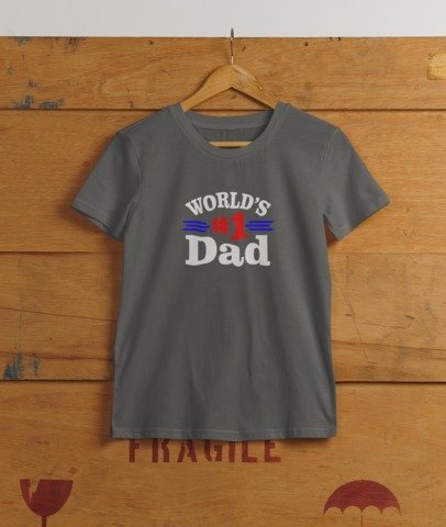 Worlds #1 DAD color T-SHIRT