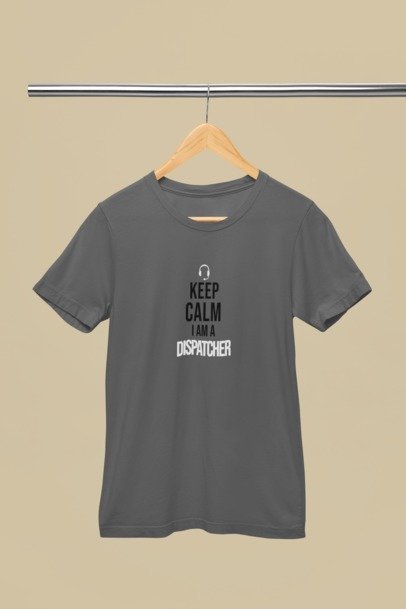 Keep calm I'm a dispatcher w&b T-SHIRT